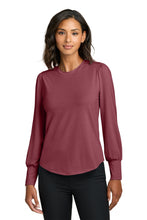 Load image into Gallery viewer, Mercer+Mettle Women’s Stretch Jersey Long Sleeve Blouson Top
