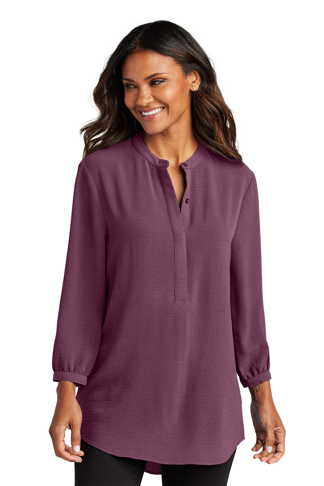 Port Authority Women's 3/4 Sleeve Textured Tunic