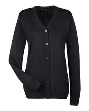 Load image into Gallery viewer, Harriton Women&#39;s V-Neck Button Cardigan Sweater
