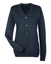 Load image into Gallery viewer, Harriton Women&#39;s V-Neck Button Cardigan Sweater
