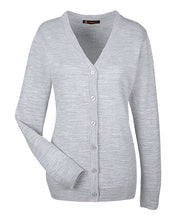 Load image into Gallery viewer, Harriton Women&#39;s V-Neck Button Cardigan Sweater
