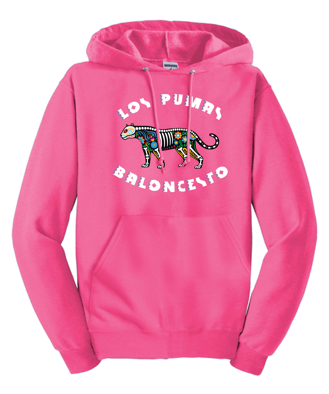 Los Pumas Hoodie - Neon Pink