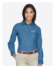 Load image into Gallery viewer, Harriton Women&#39;s Denim Shirt
